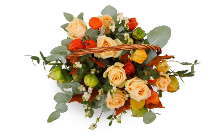 Букет в корзине Осенние дары