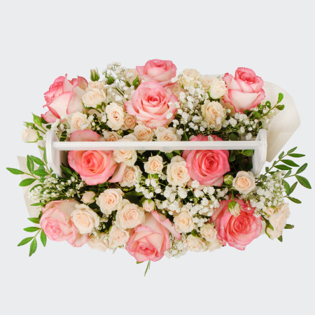 Букет в ящике Ключи от сада