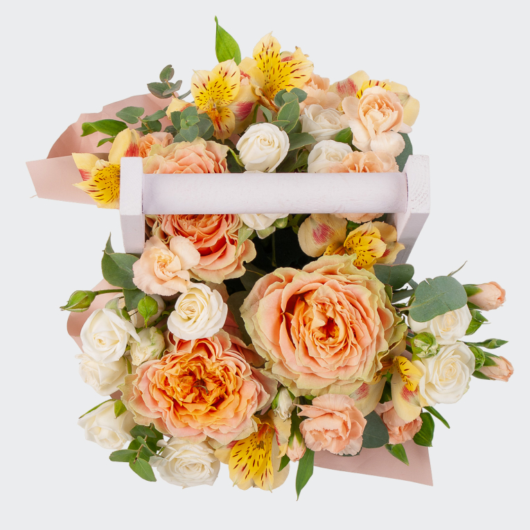 Композиция в кашпо Трепетные чувства