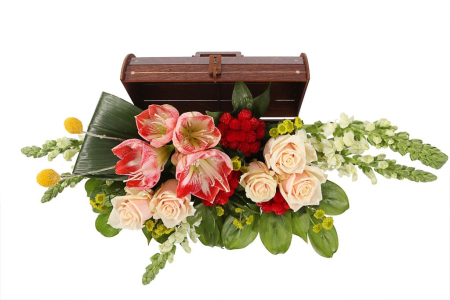 Букет Брызги солнца в кашпо