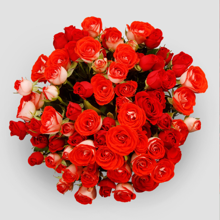 Букет в коробке Магия огня