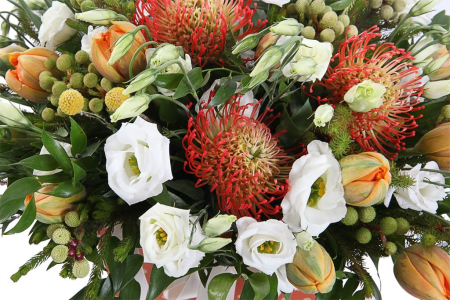 Букет в коробке Небесные огни