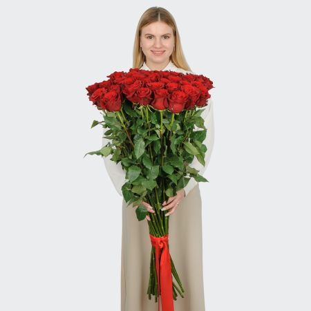 Букет 35 роз Высокие чувства
