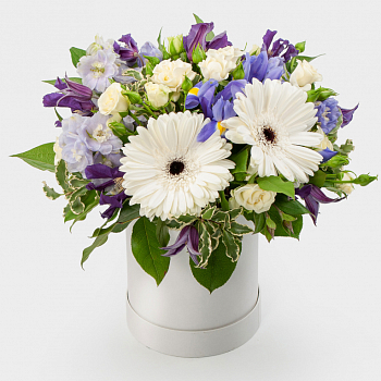 Букет в шляпной коробке Затерянный сад