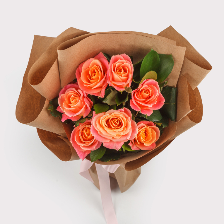 Букет роз Закатная мечта