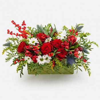 Букет в кашпо Огонь души