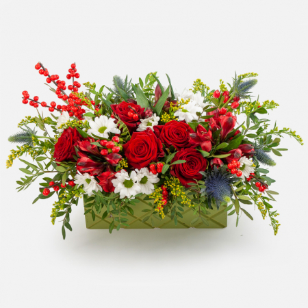 Букет в кашпо Огонь души