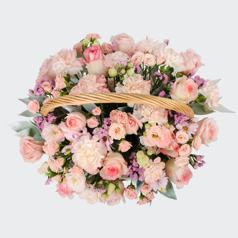 Букет в корзине Рассветный час