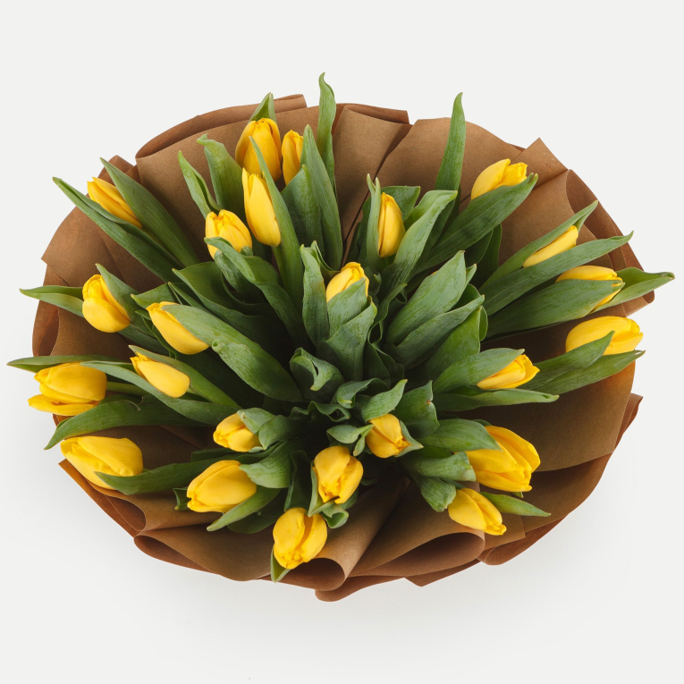 Букет тюльпанов Милая девочка (крафт)