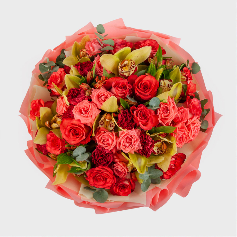 Букет Коралловый рай