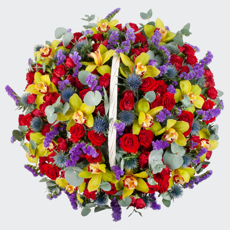 Букет в корзине Южный ветер