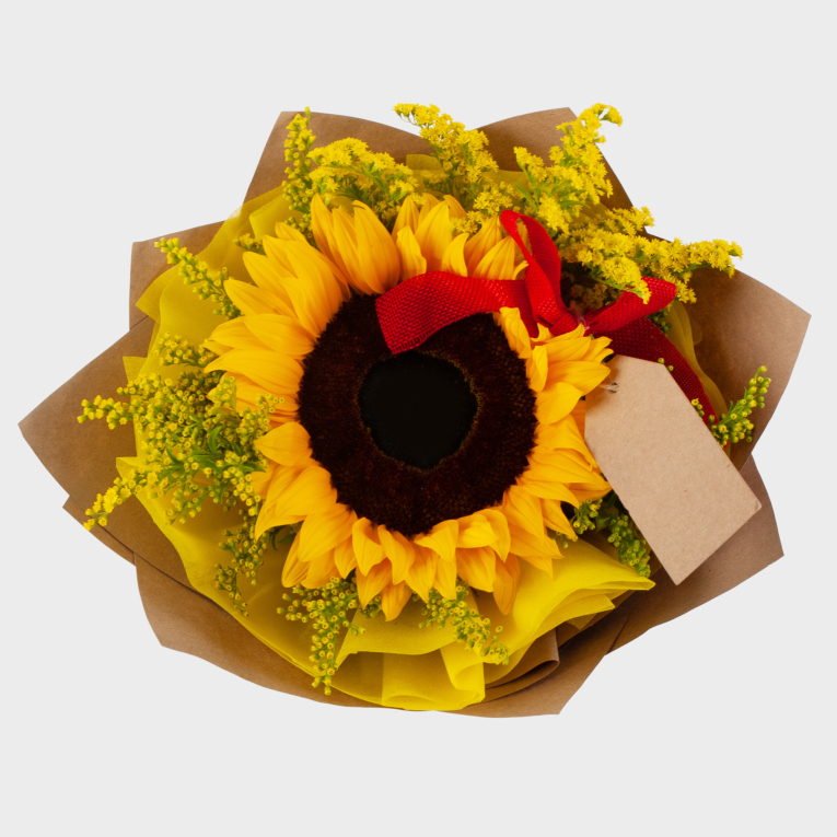 Букет Солнышко в руках