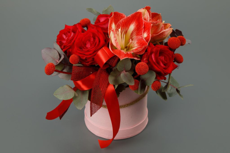 Букет в коробке Тропический нектар