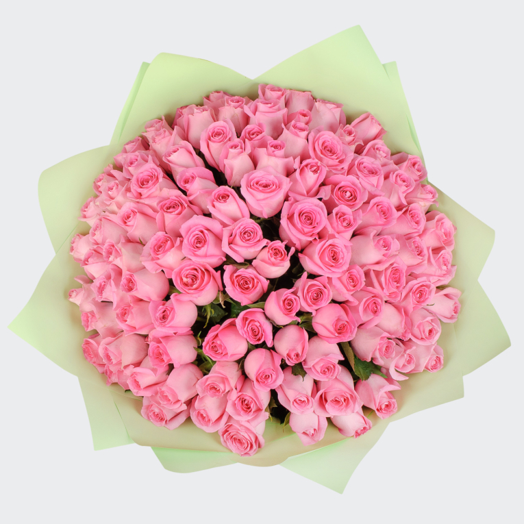 Букет из 101 розы Сердце ангела