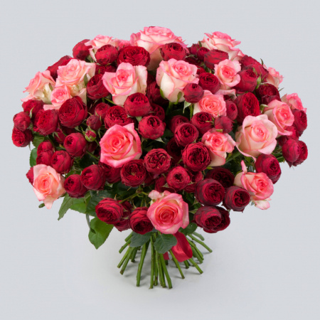 Букет из 51 розы Сладкий соблазн