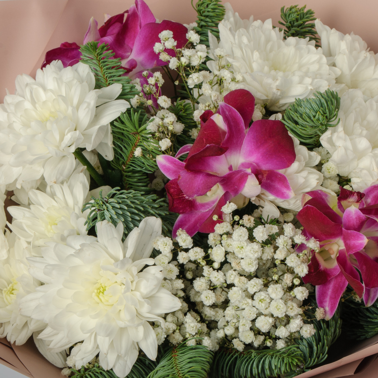 Букет Орхидея в облаках