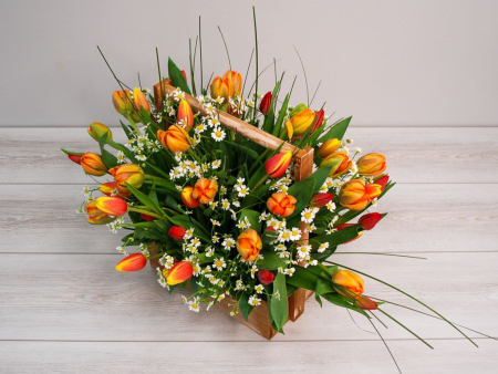 Букет Лукошко сказок в кашпо