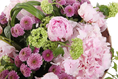 Букет с пионами Линии судьбы