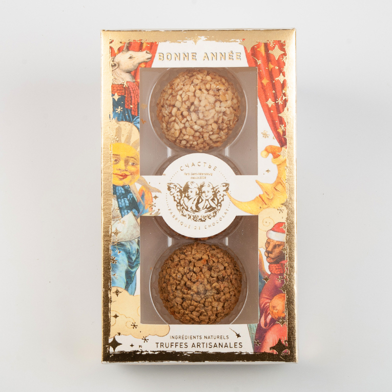 Набор шоколадных гранд трюфелей «Счастье» №3 (3 шт.)